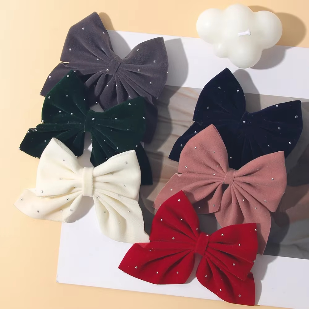 2個セット/お気に入りのかわいいリボンヘアクリップ、ダイヤモ - Ribbon Bow Gift のレビューと価格