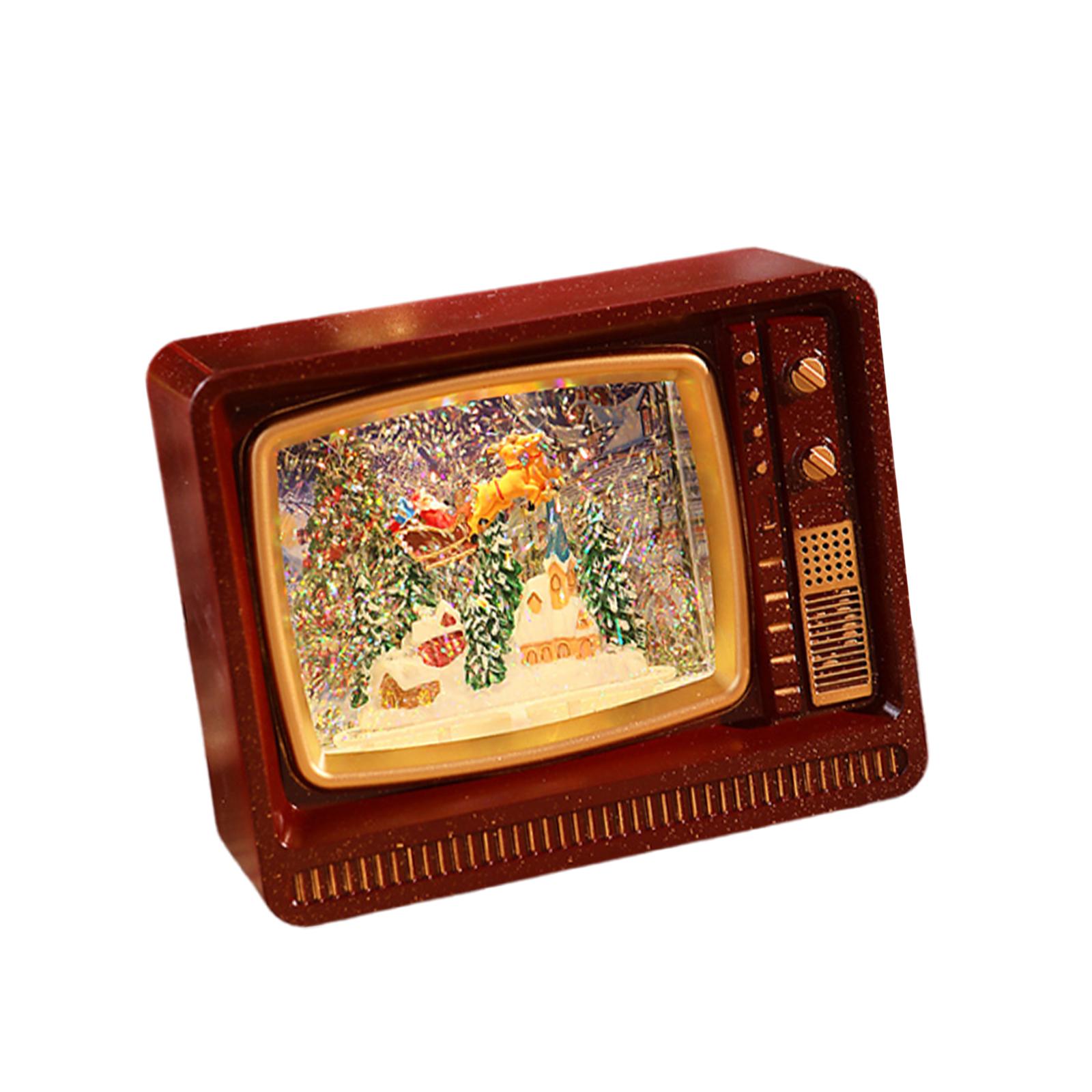 テレビ型ミュージックライトランタン オフィスデスク飾り クリ - Snow Globe Musical のレビューと価格