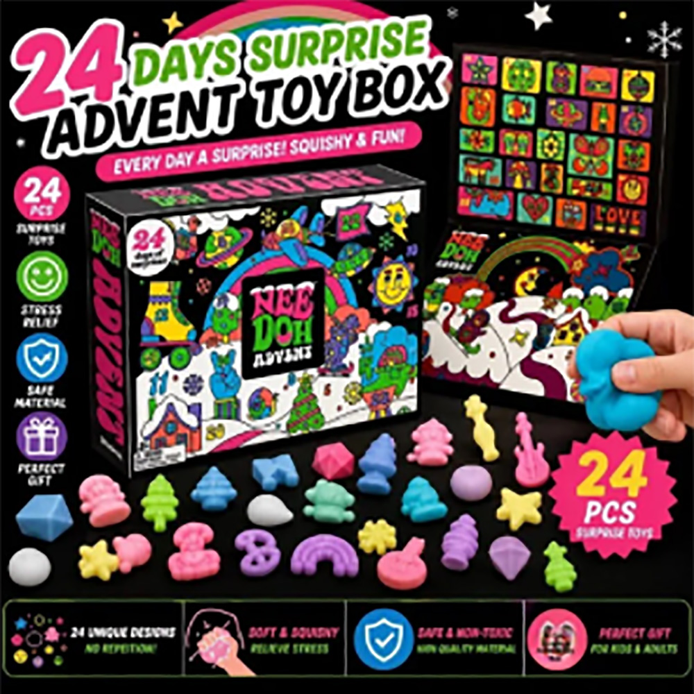 24個入り ニードー スクイッシュ フィジェット アドベント - Advent Calendar Gift のレビューと価格