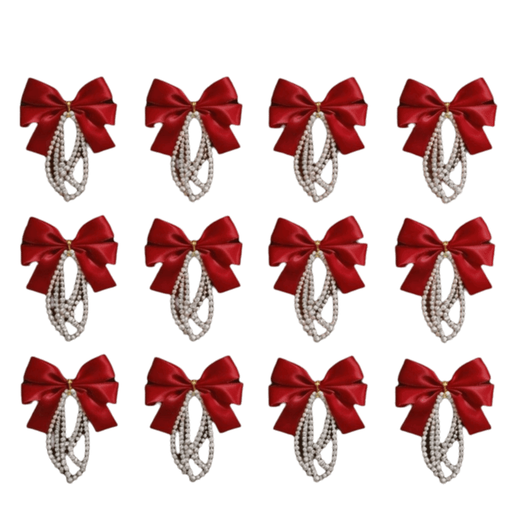 12個セット クリスマスツリーリボン ヴィンテージスタイル  - Gift Box Wrap Set のレビューと価格