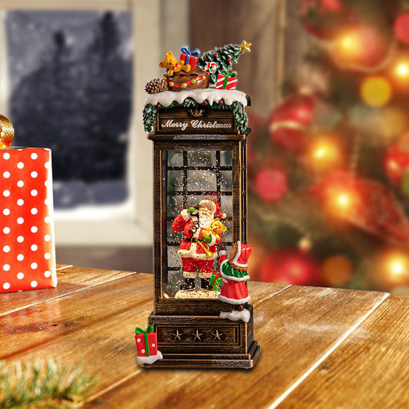 水とグリッターが回転するミュージカルクリスマススノーグローブ - Snow Globe Musical のレビューと価格