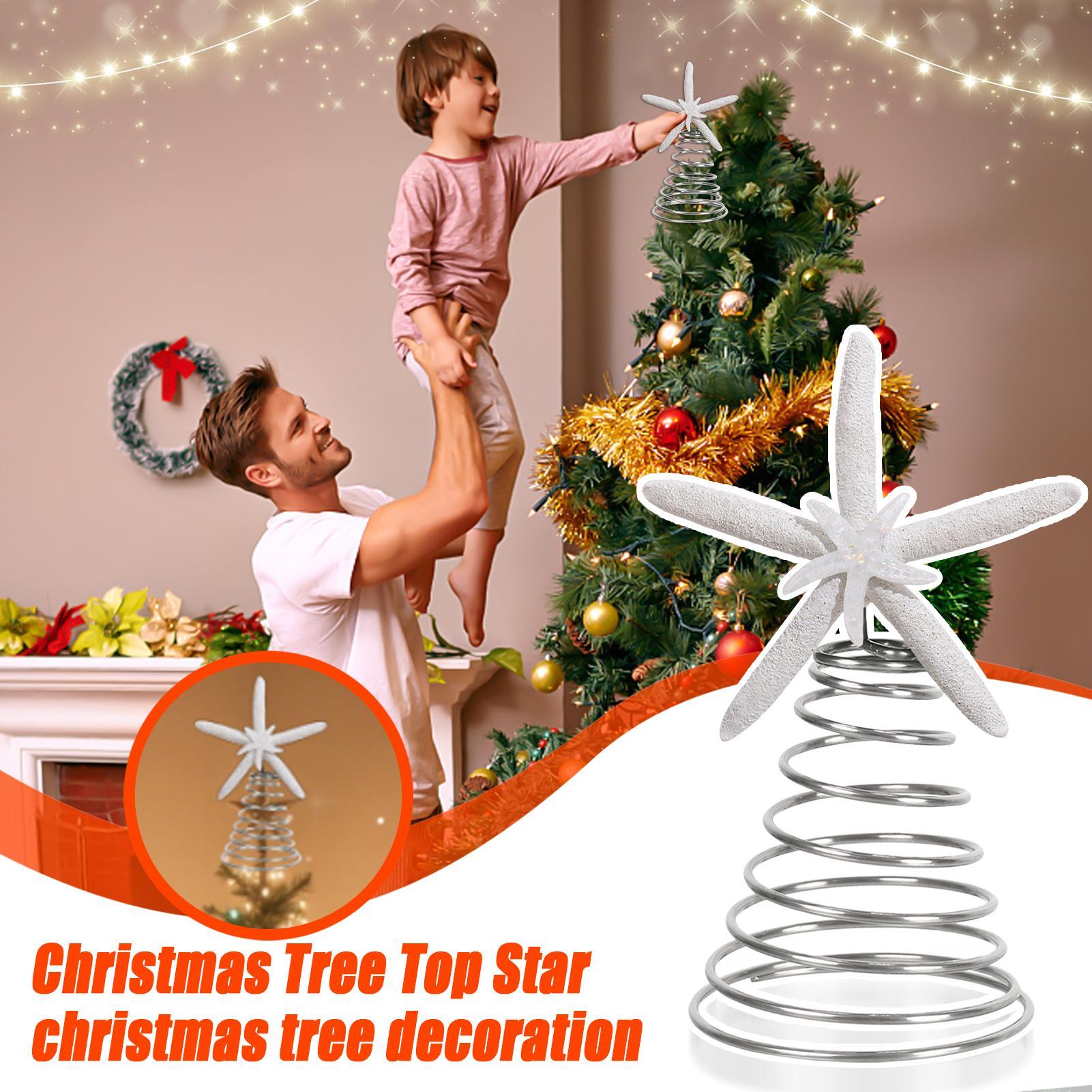 クリスマスツリートッパースタークリエイティブクリスマスツリー - Star Tree Topper のレビューと価格