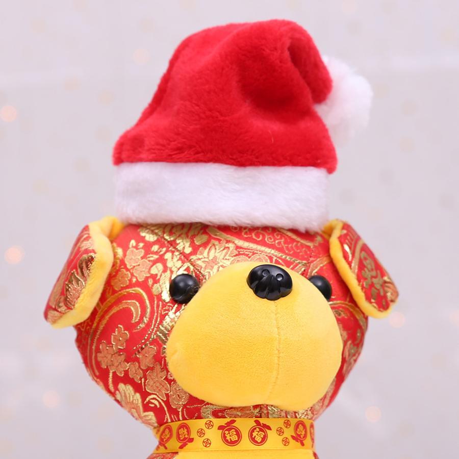 クリスマスペットサンタ帽子 赤いぬいぐるみキャップ 犬 猫  - Santa Hat Plush のレビューと価格