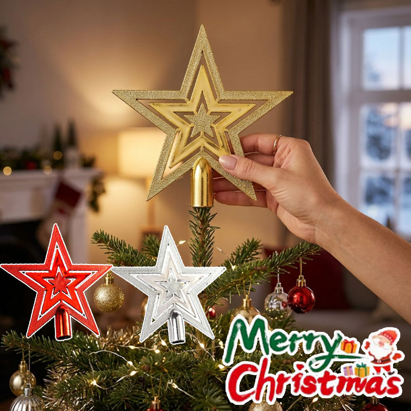 1-20個入り 五芒星オーナメント クリスマスツリー飾り付け - Star Tree Topper のレビューと価格