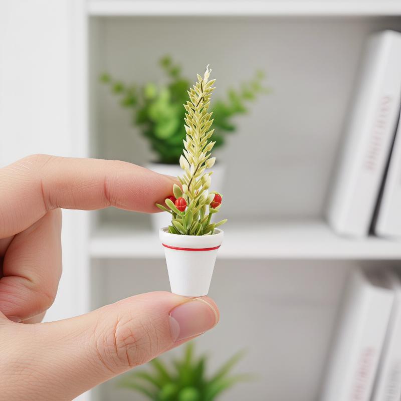 ミニクリスマス鉢植えツリーモデル 1/12 ドールハウス人工 - Christmas Tree Artificial のレビューと価格