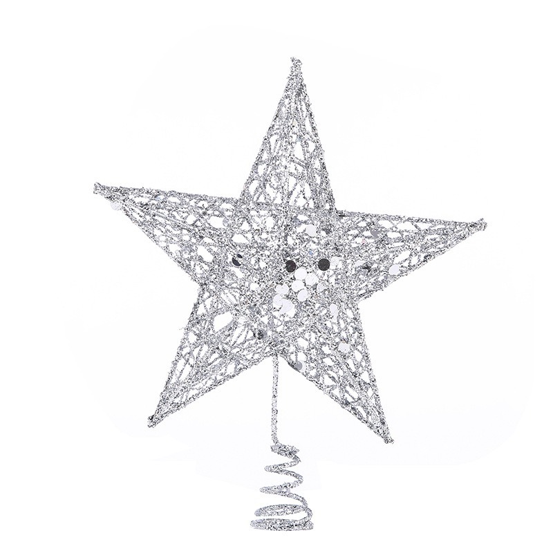 キラキラ光るアイアン製クリスマスツリートッパースター。ゴール - Star Tree Topper のレビューと価格