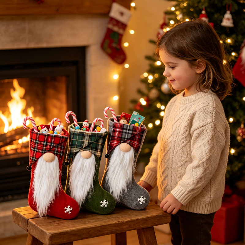 1-4個入り クリスマスお菓子バッグ 子供用 ツリーオーナメ - Christmas Stocking Hanging のレビューと価格